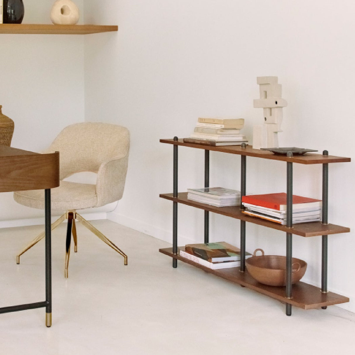 Walnut Open Bookcase | Oroa.com