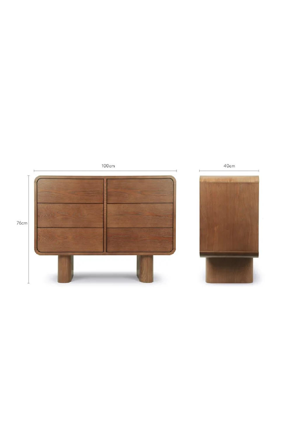 Wooden 6-Drawer Chest | NV Gallery Ned | Oroa.com