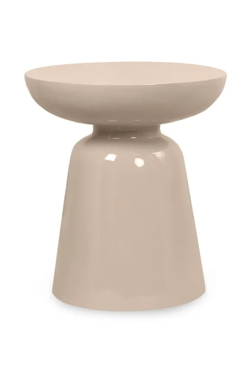 Glossy Sculptured Side Table | NV Gallery Cersei | Oroa.com