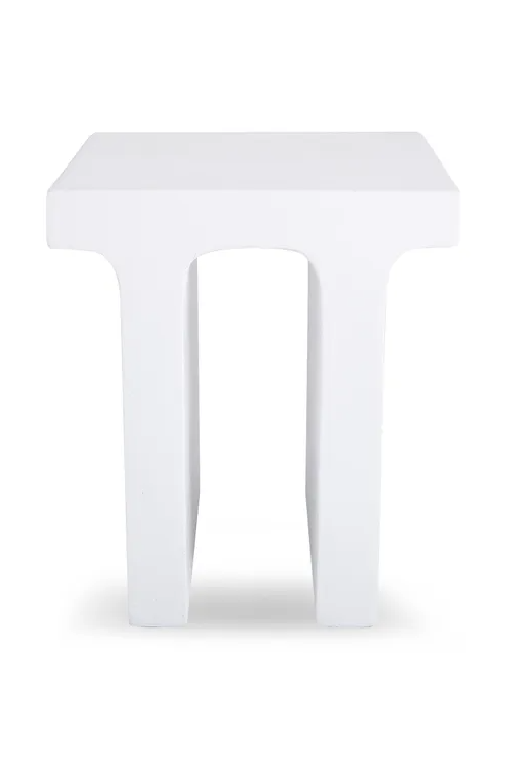 White Fiberglass Indoor/Outdoor Side Table | NV Gallery Ithaque | Oroa.com