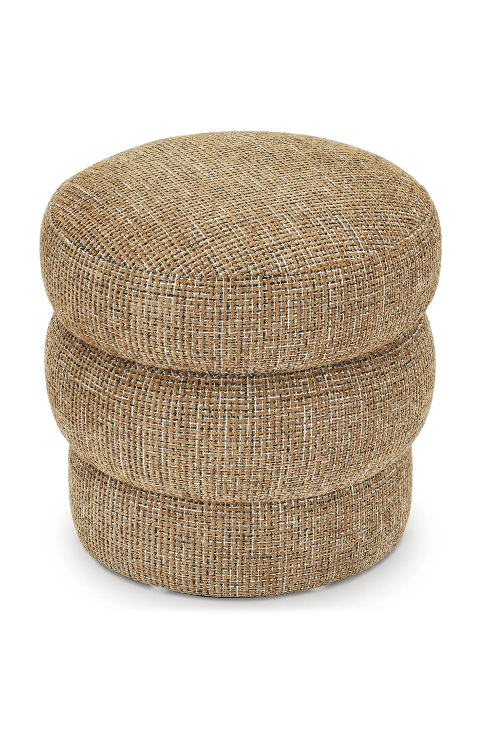 Brown Tweed Layered Stool | NV Gallery Mdina | Oroa.com