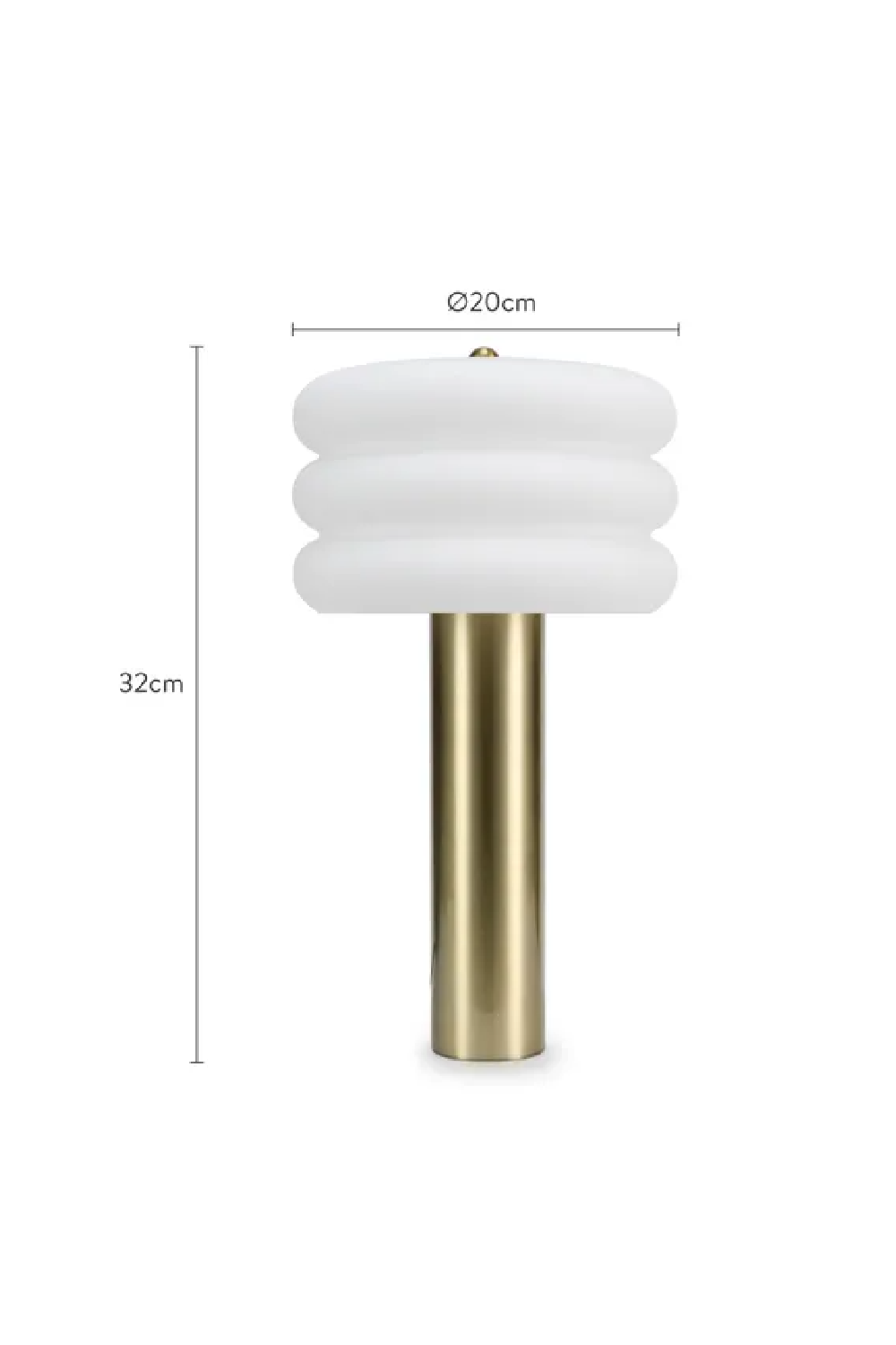 Cylindrical Brass Table Lamp | NV Gallery Houston | Oroa.com