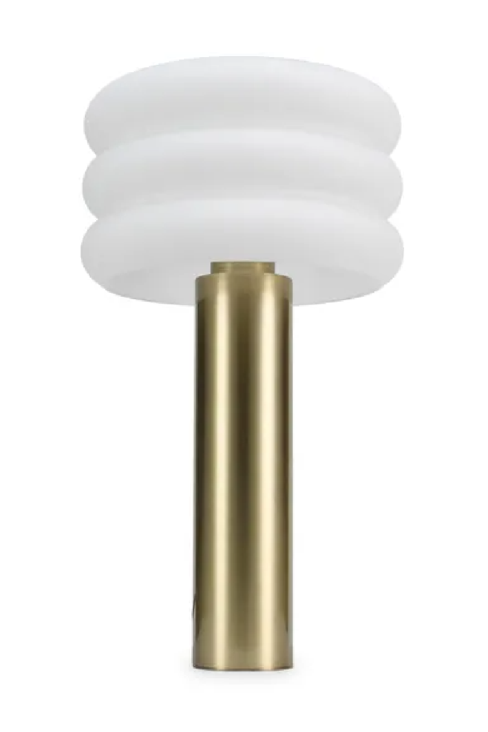 Cylindrical Brass Table Lamp | NV Gallery Houston | Oroa.com