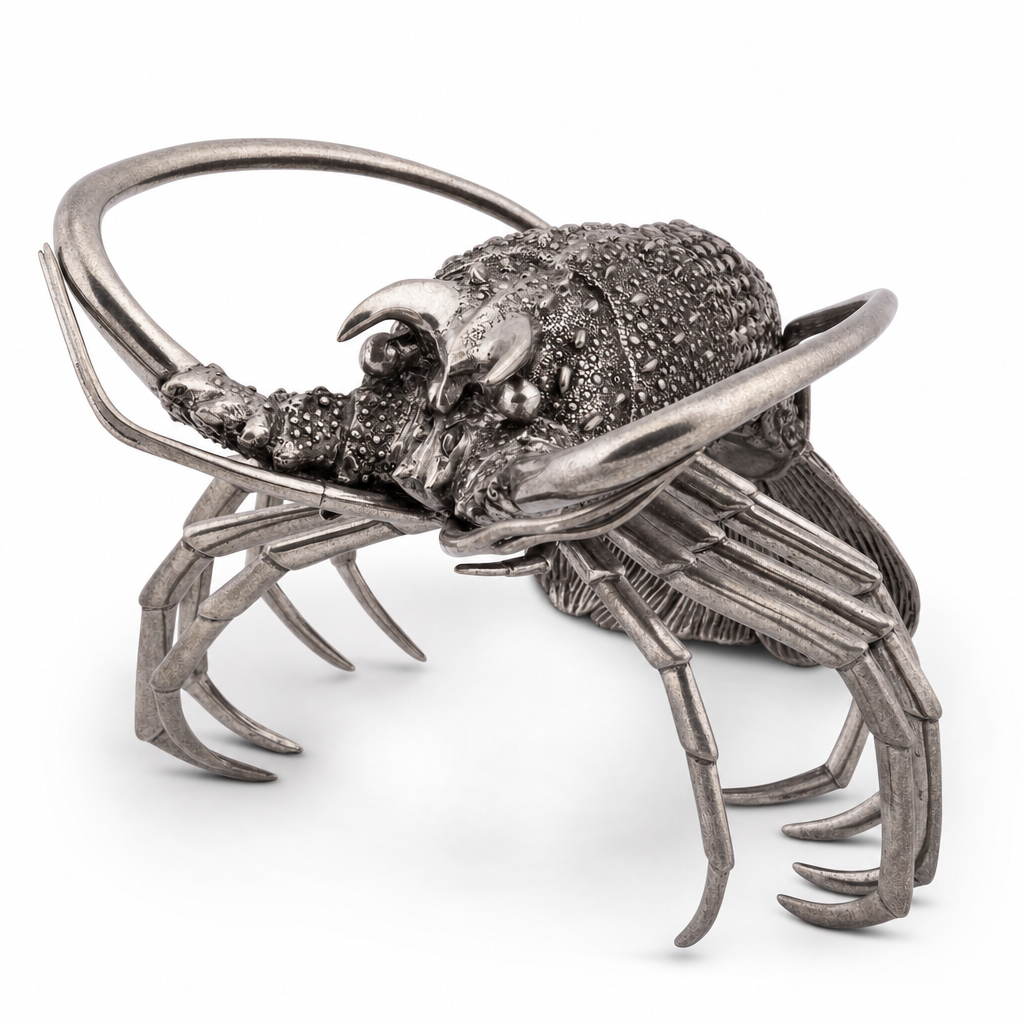 Pure Pewter Lobster Statuette - OROA