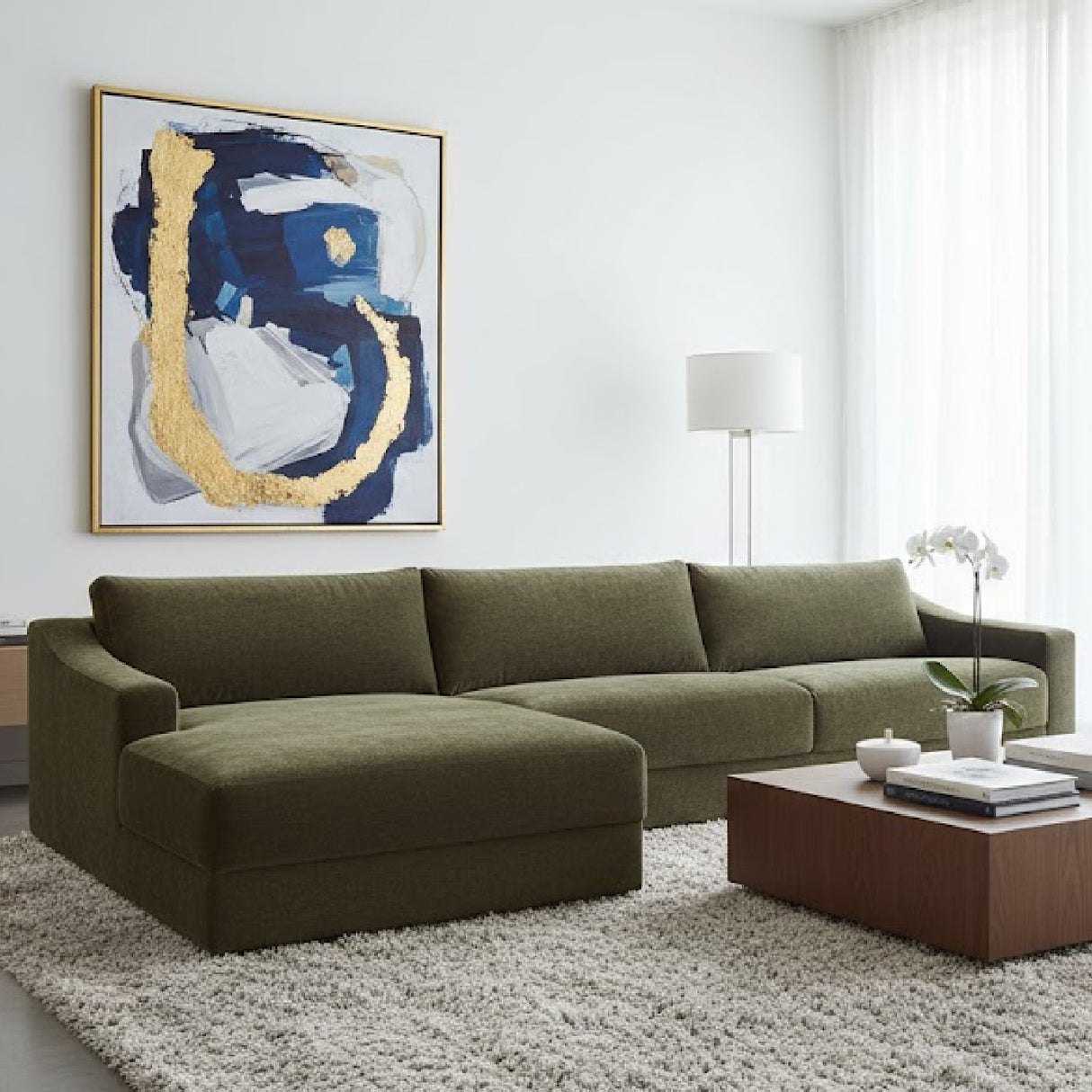 Minimalist Sectional Sofa | Novi Living Farrow | Oroa.com