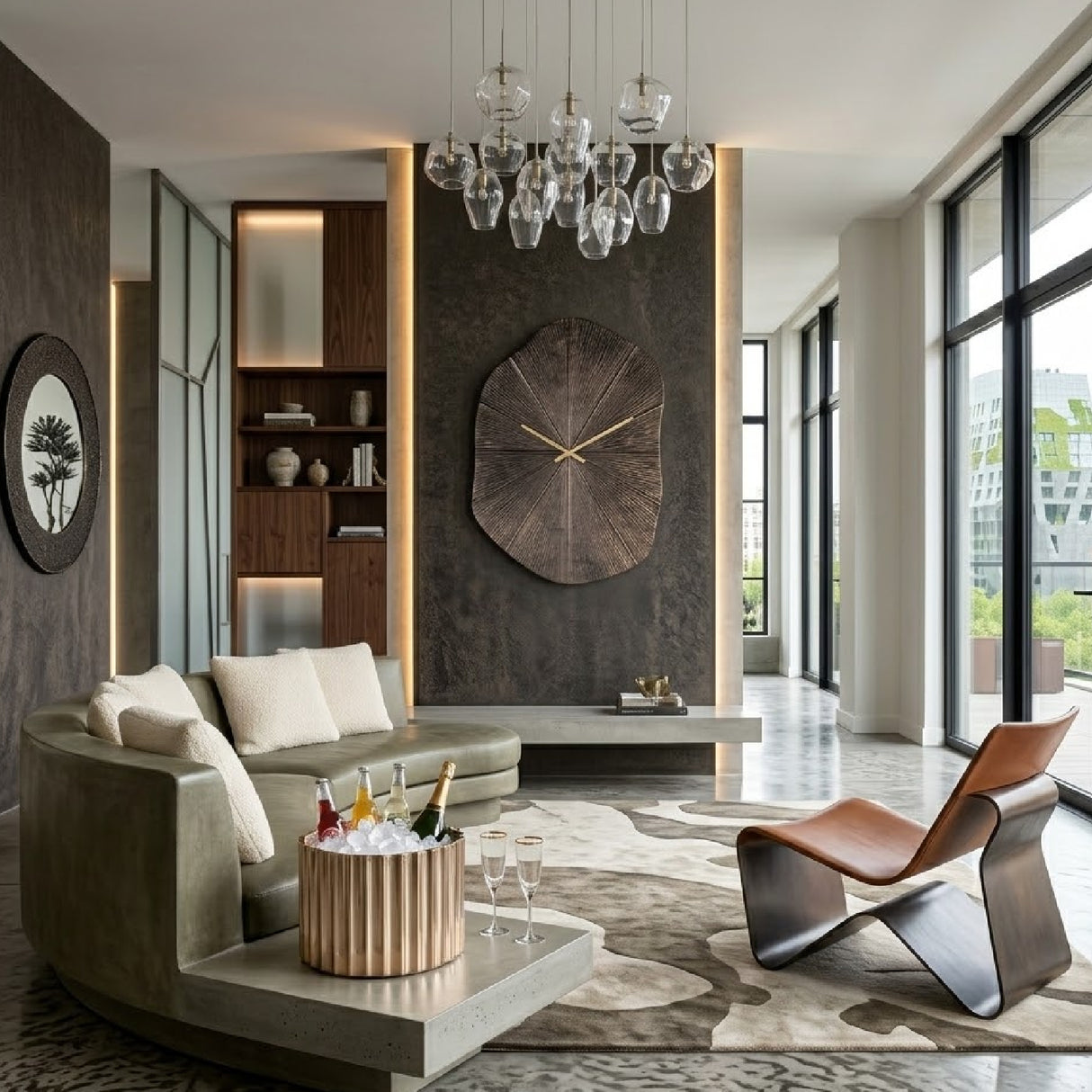 Modern European furniture - Gold Champagne Cooler - www.oroa.com | Oroa.com