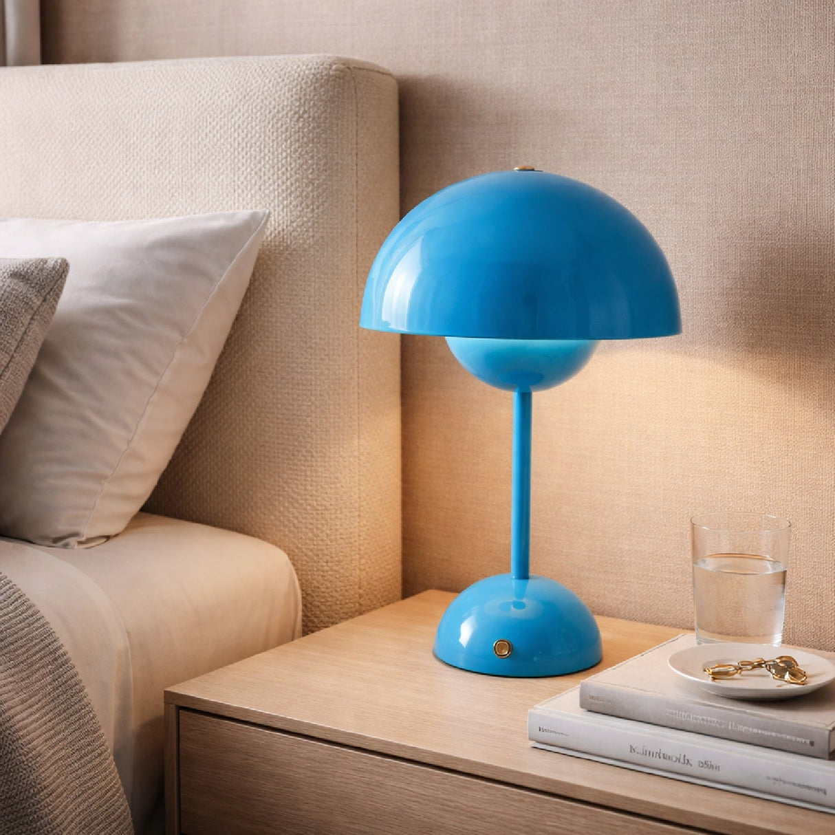 Modern European furniture - Painted Metal Dome Table Lamp - www.oroa.com