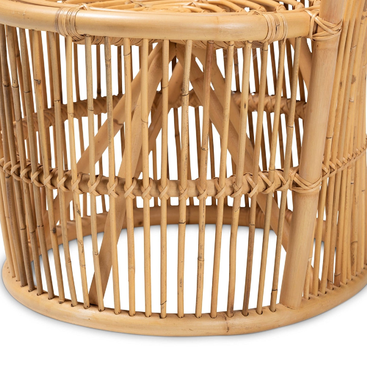 Modern European furniture - Rattan Round Base Accent Chair - www.oroa.com