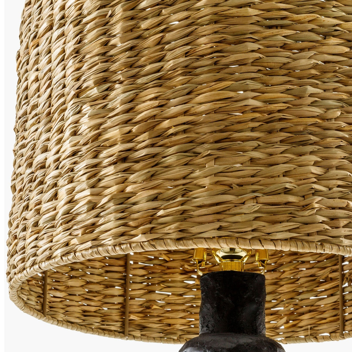 Modern European furniture - Woven Seagrass Accent Table Lamp - www.oroa.com