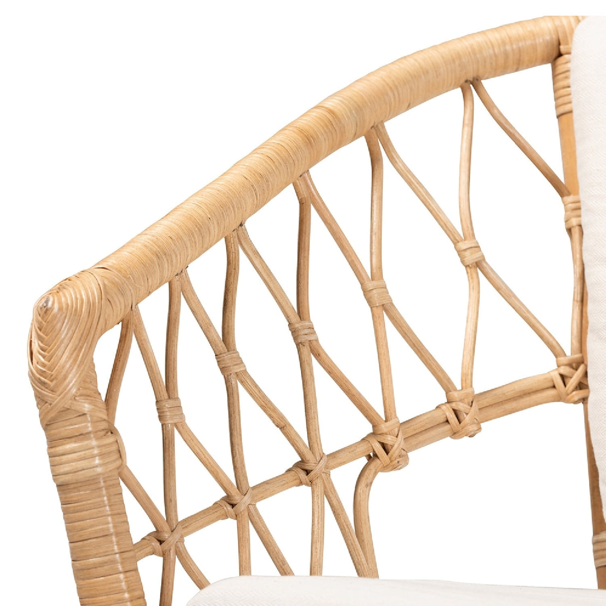 Modern European furniture - Openwork Rattan Accent Chair - www.oroa.com