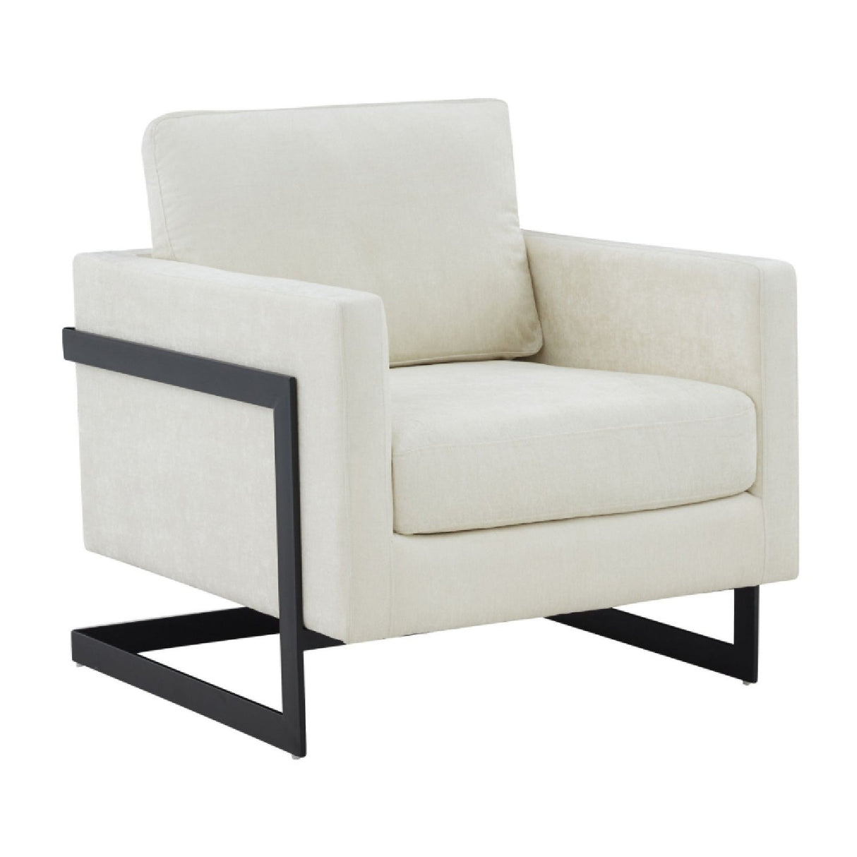 Metal Framed Square Accent Chair – Prince – alternate view 7
