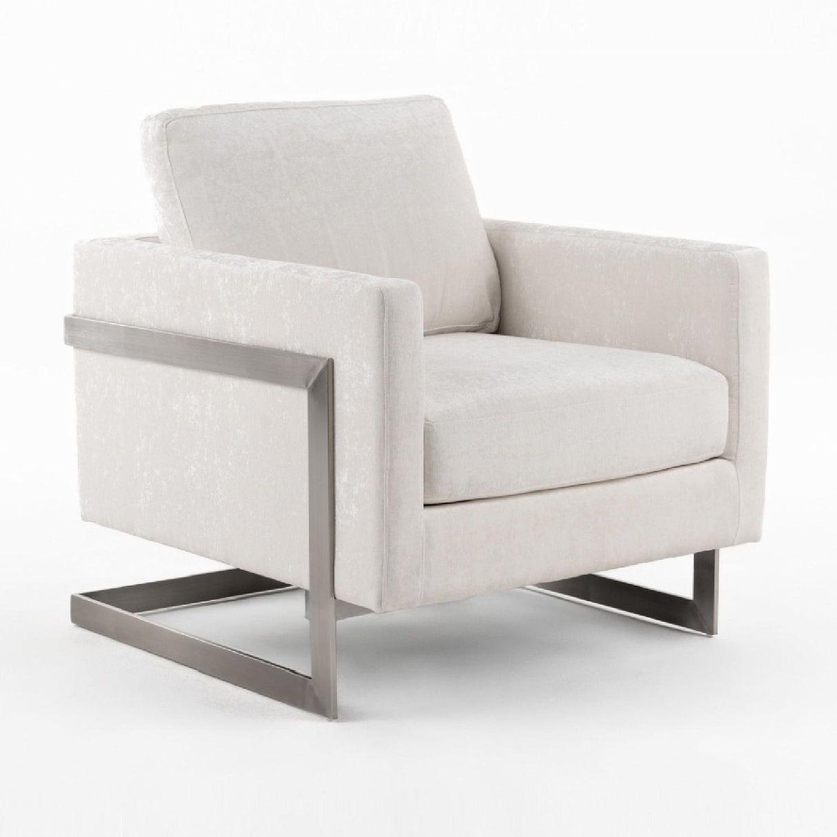 Metal Framed Square Accent Chair – Prince – alternate view 12
