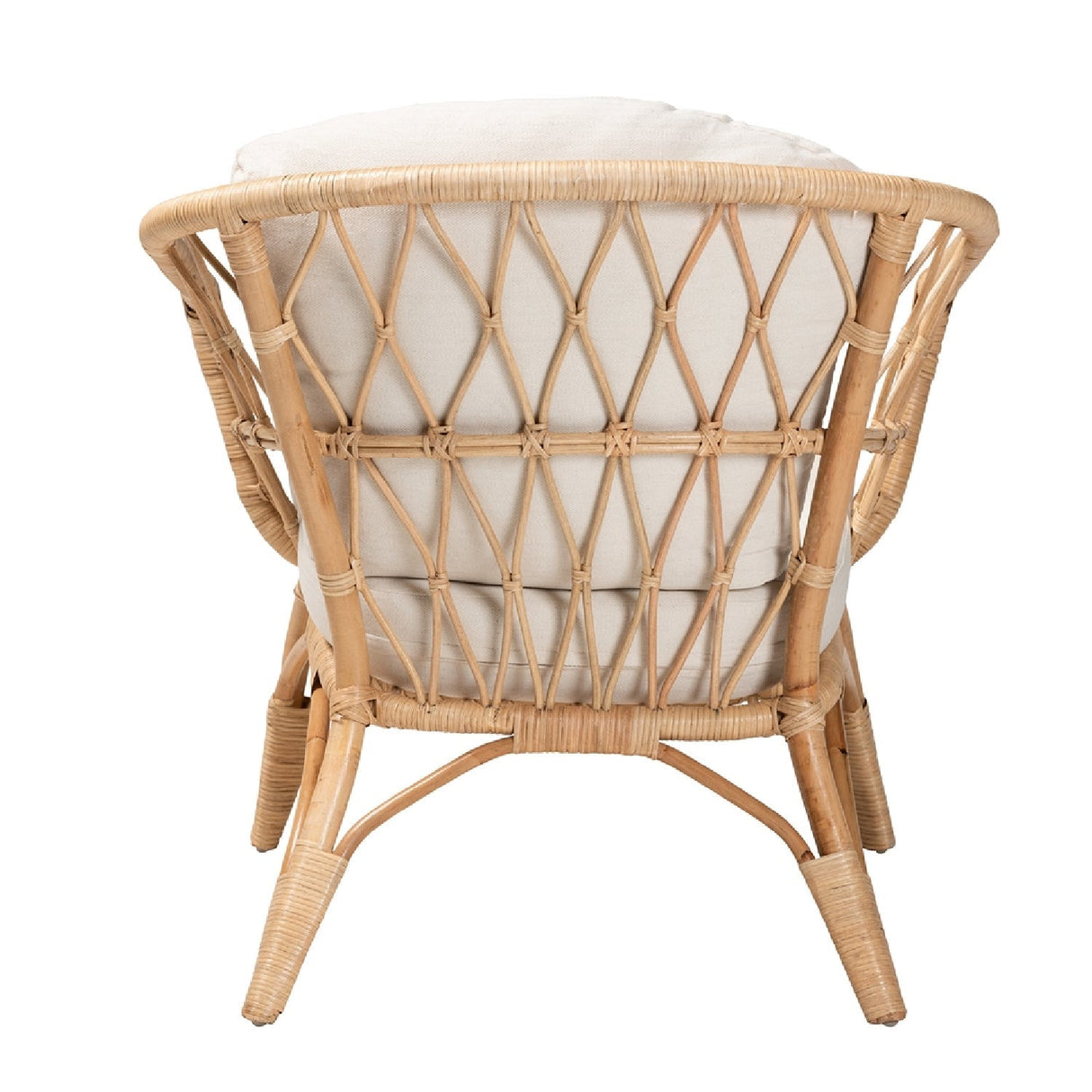 Modern European furniture - Openwork Rattan Accent Chair - www.oroa.com
