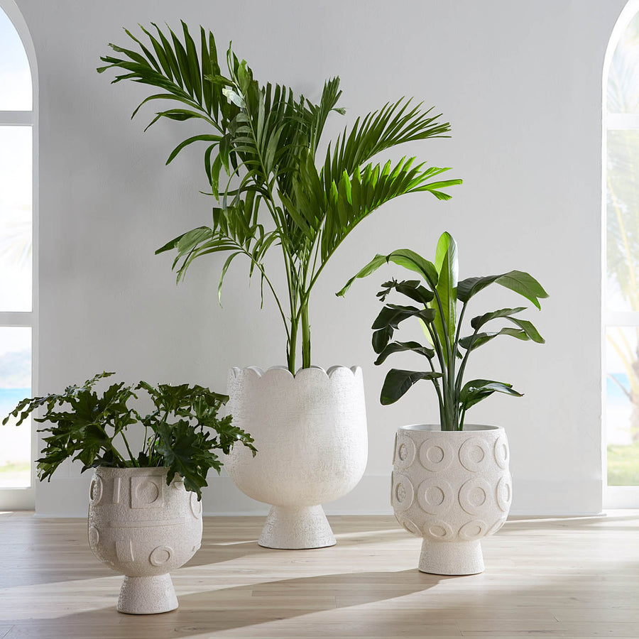Concrete Pedestal Planter | Jonathan Adler Osaka Puzzle | Oroa.com