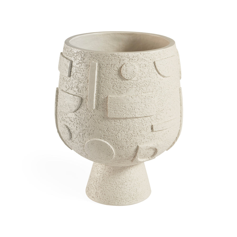 Concrete Pedestal Planter | Jonathan Adler Osaka Puzzle | Oroa.com