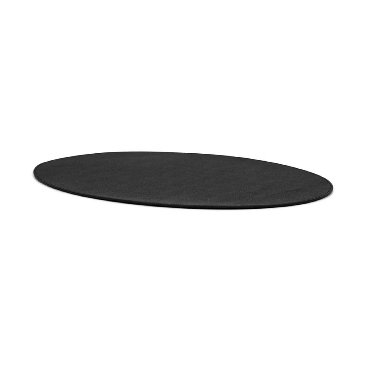 Grained Leather Oval Placemat – side view