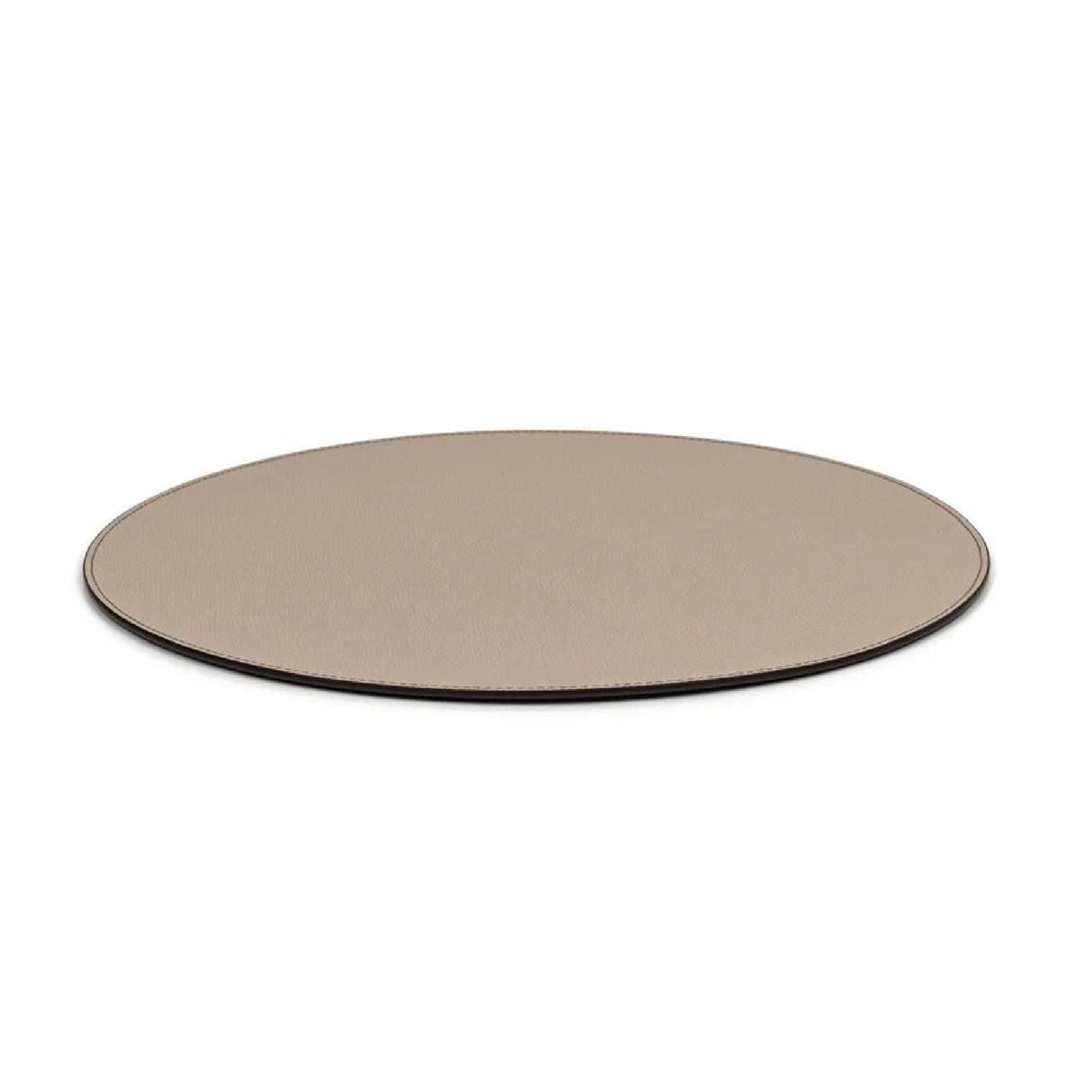 Grained Leather Round Placemat | Pinetti | OROA.com