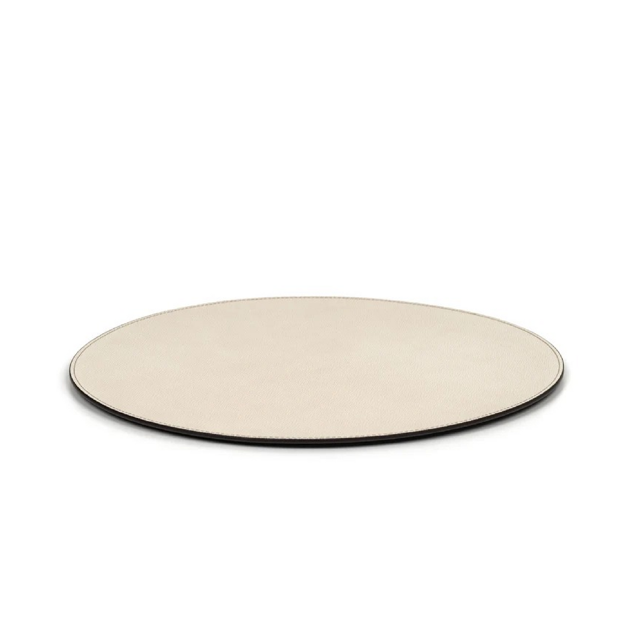 Grained Leather Round Placemat | Pinetti | OROA.com