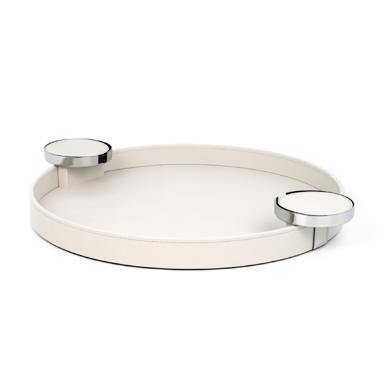 Round Tray with Coaster Holders | Pinetti Dioniso | OROA.com