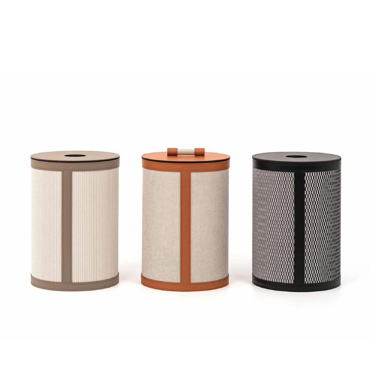 Cotton Upholstered Paper Bin | Pinetti Penelope | OROA.com