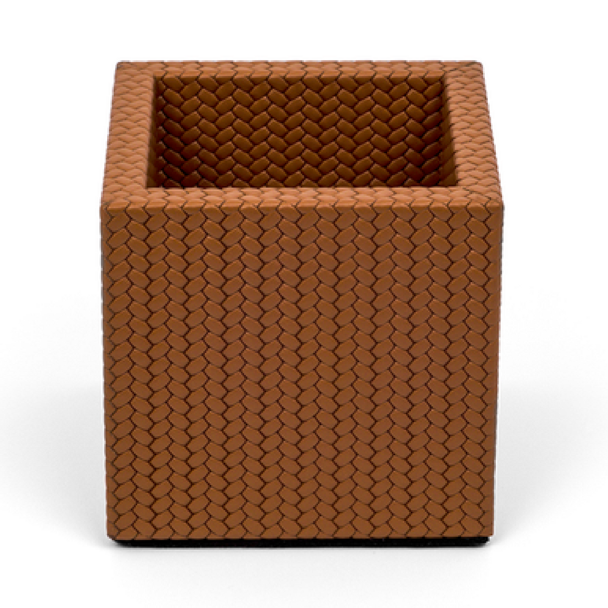 Leather Square Pencil Cup | Pinetti | OROA.com