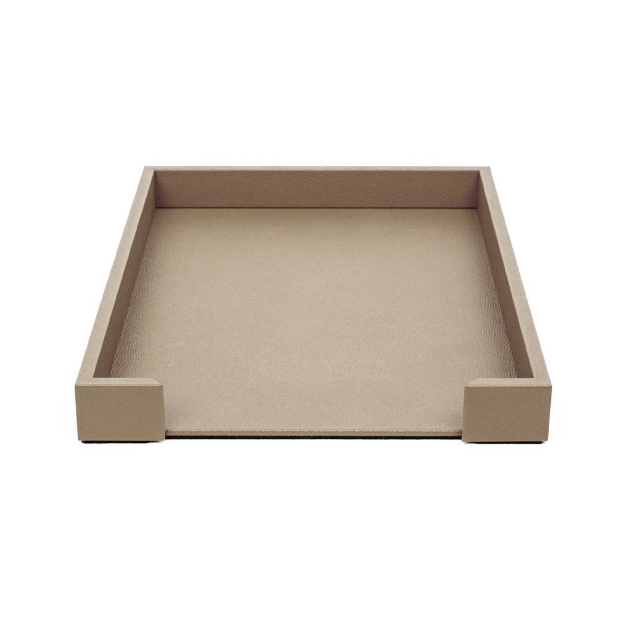 Open-Ended Leather Letter Tray | Pinetti | OROA.com