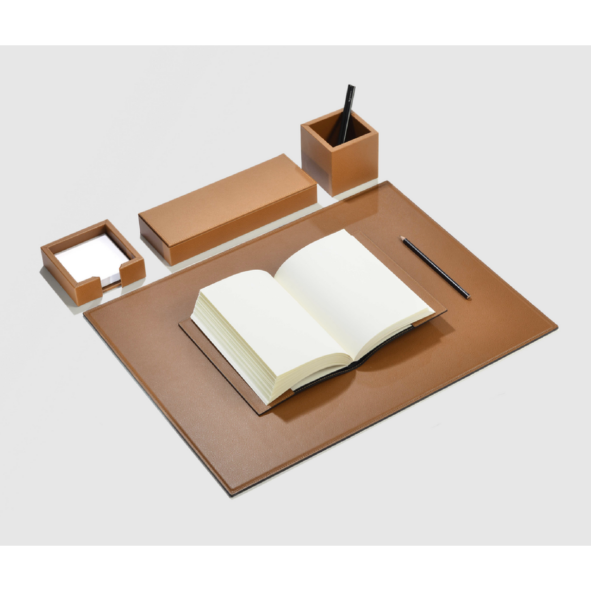 Rectangular Leather Paper Holder | Pinetti | OROA.com