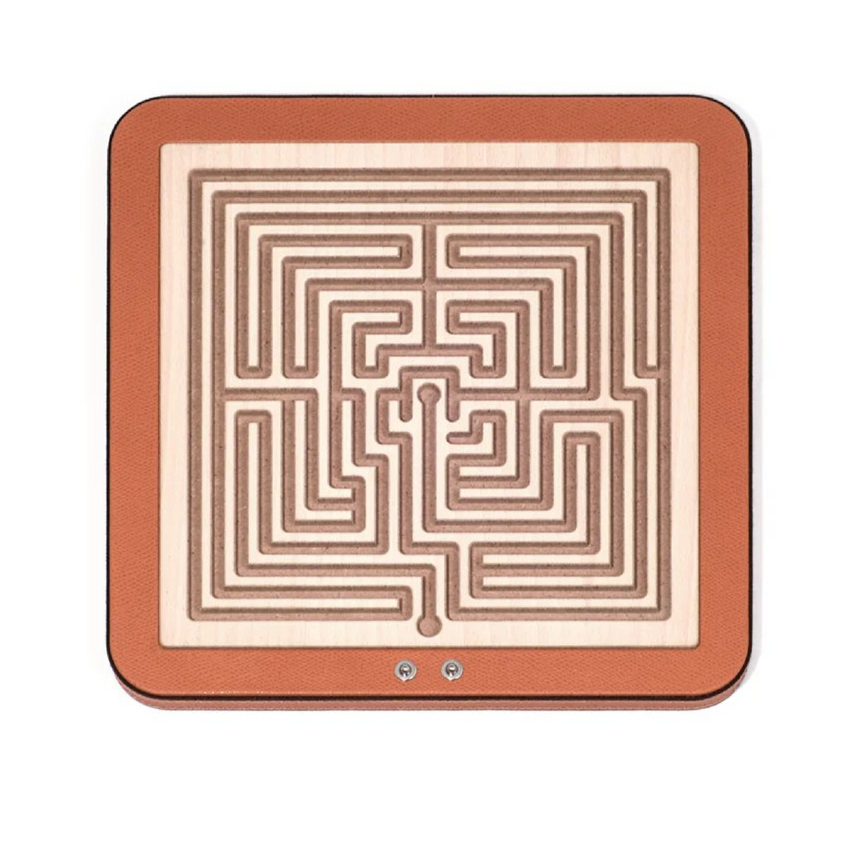 Leather Finished Square Labyrinth | Pinetti Arianna | OROA.com