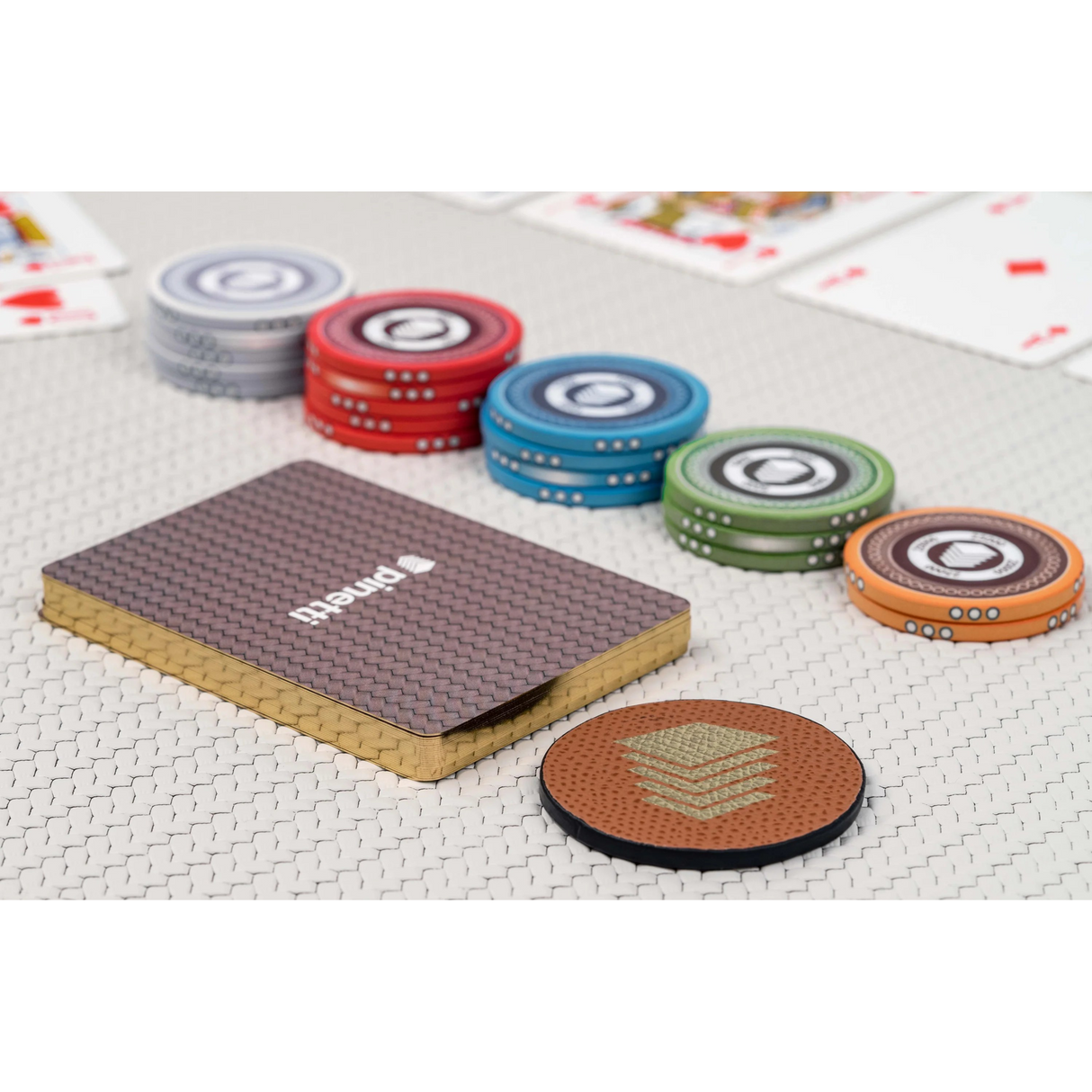 Calf Leather Poker Game Set – alternate view 5