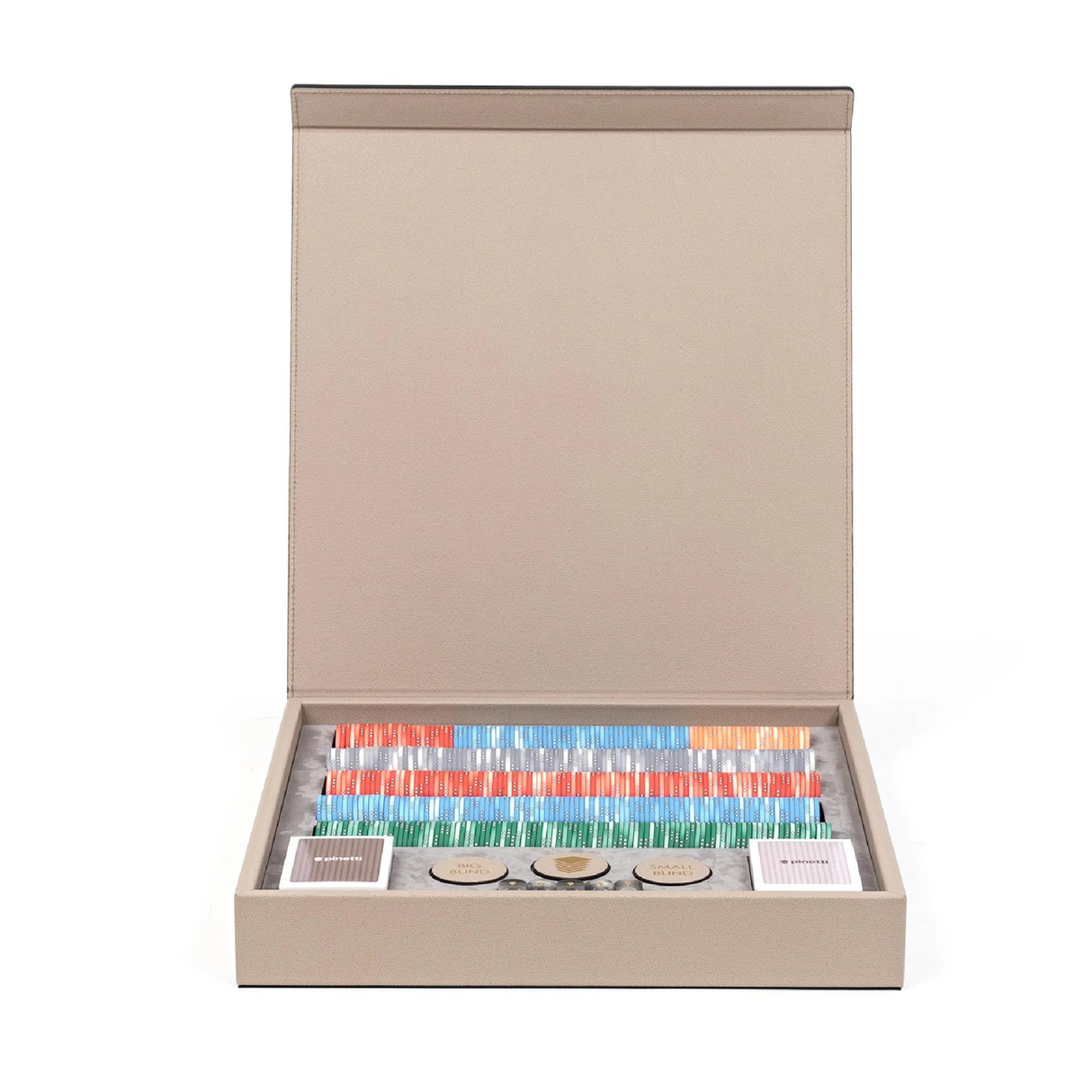 Calf Leather Poker Game Set – front view