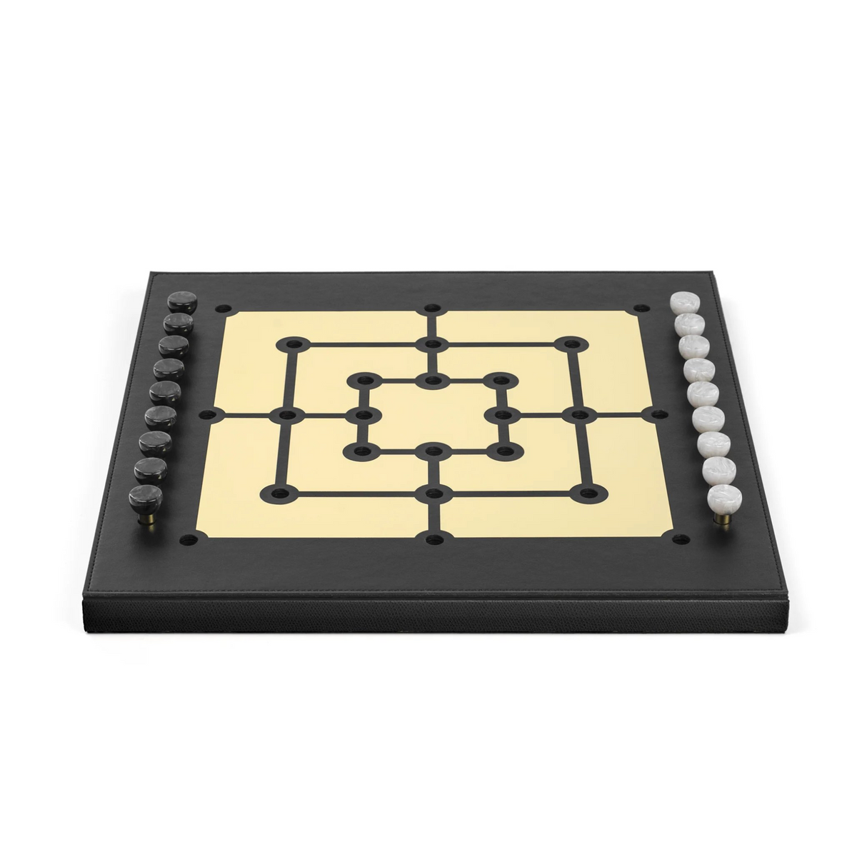 Leather Strategy Game Set | Pinetti Mill | OROA.com