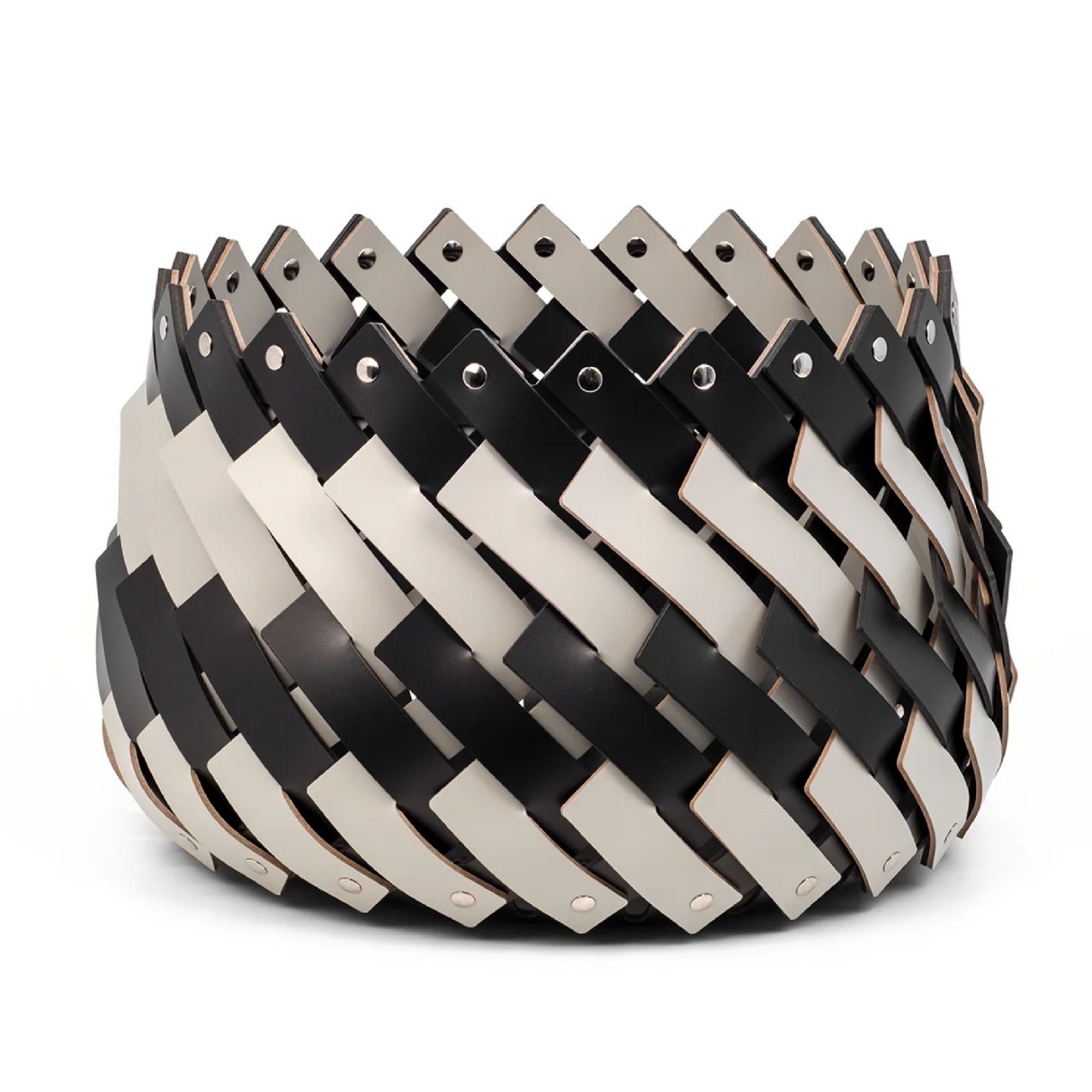 Bicolor Leather Basket | Pinetti Almeria | OROA.com