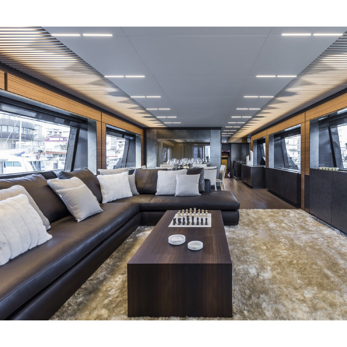 Leather Interior Game Board | Pinetti | OROA.com