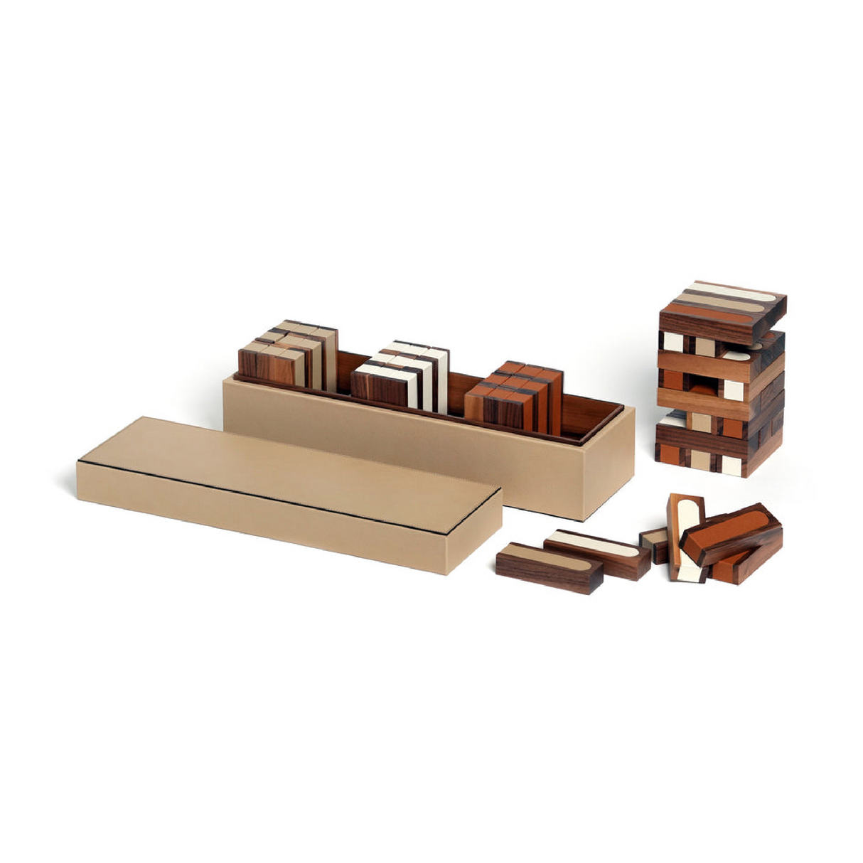 Italian Leather Covered Game Board | Pinetti | OROA.com