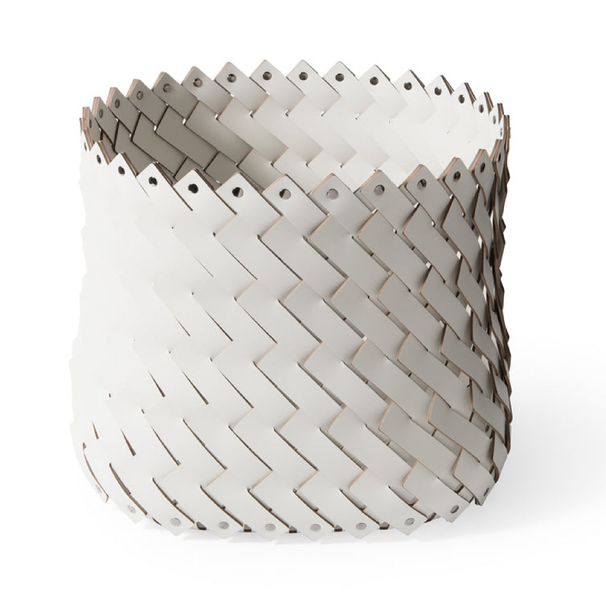 Handwoven Leather Square Basket | Pinetti Almeria | OROA.com