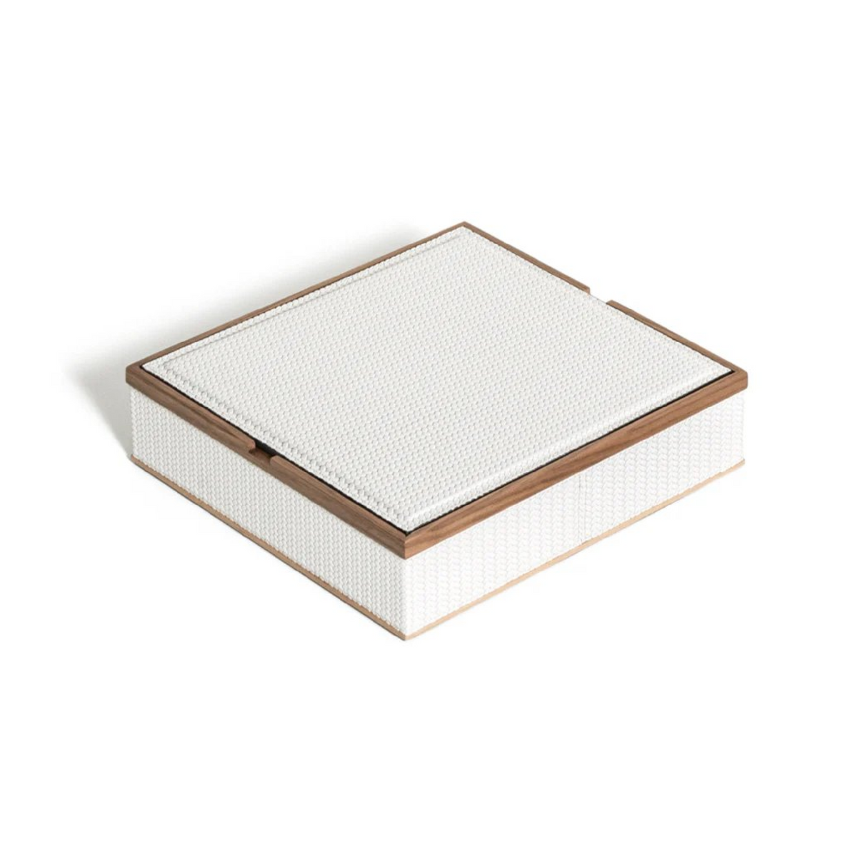 Walnut Wood Square Box | Pinetti Astrea | OROA.com