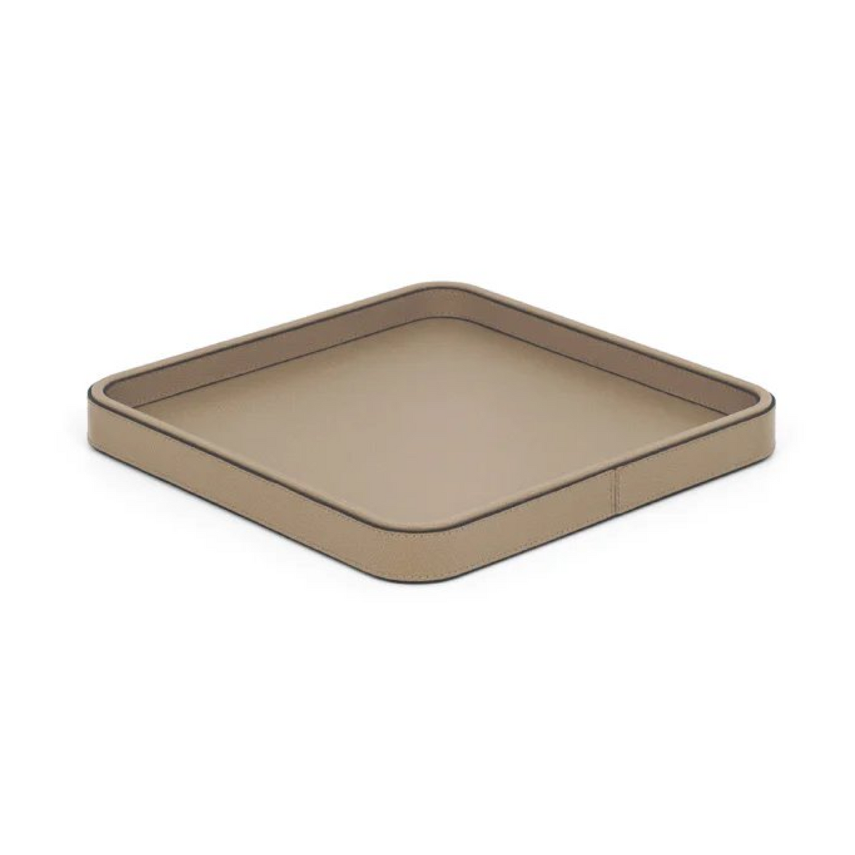 Square Leather Covered Tray | Pinetti Jane | OROA.com