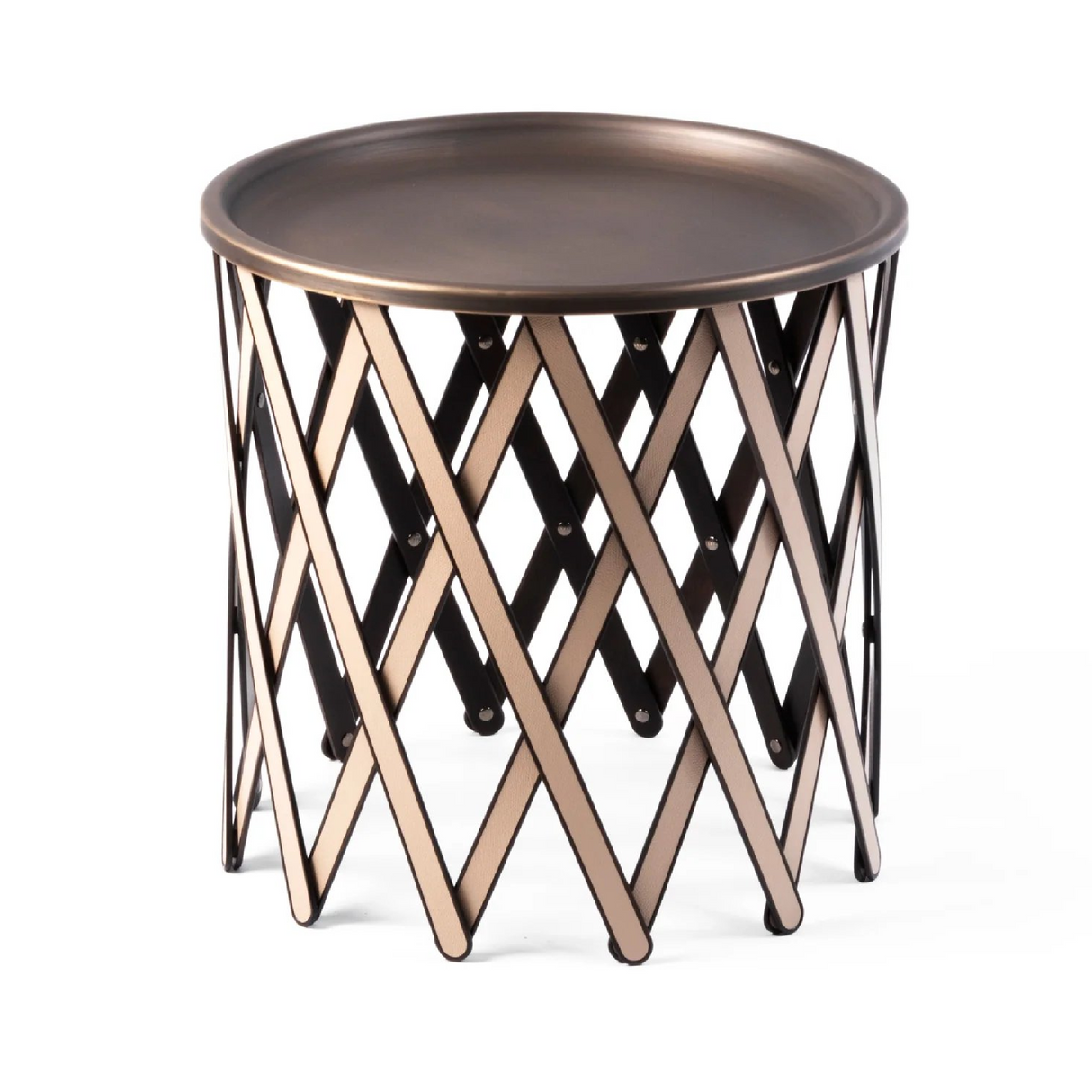 Bronzed Plate Folding Table | Pinetti Safari | OROA.com