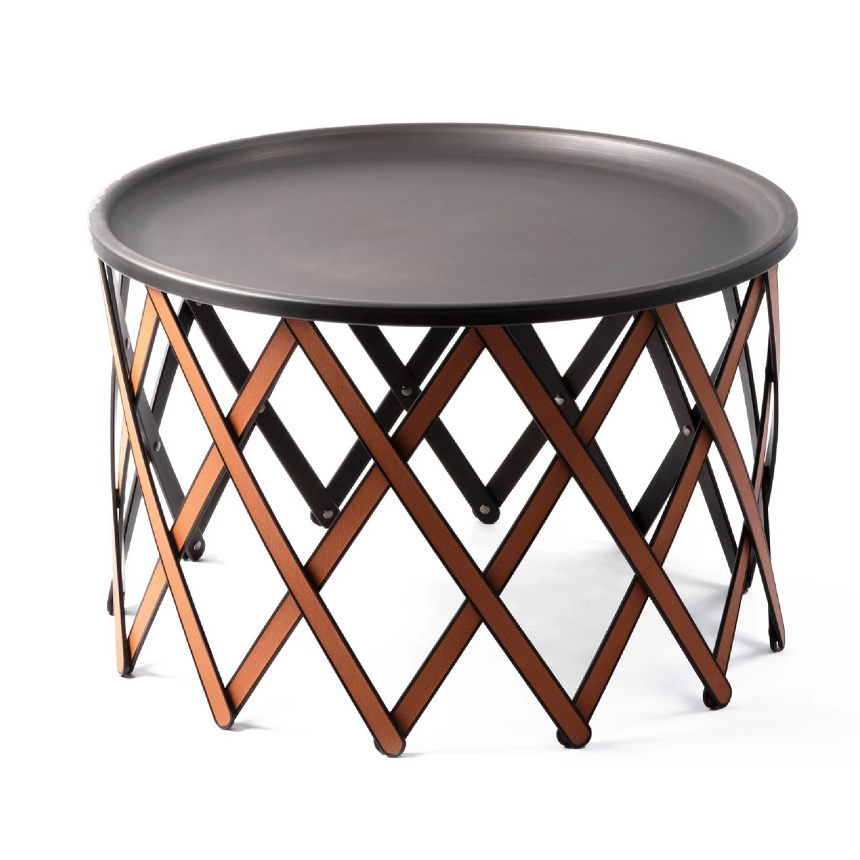 Bronzed Plate Folding Table | Pinetti Safari | OROA.com