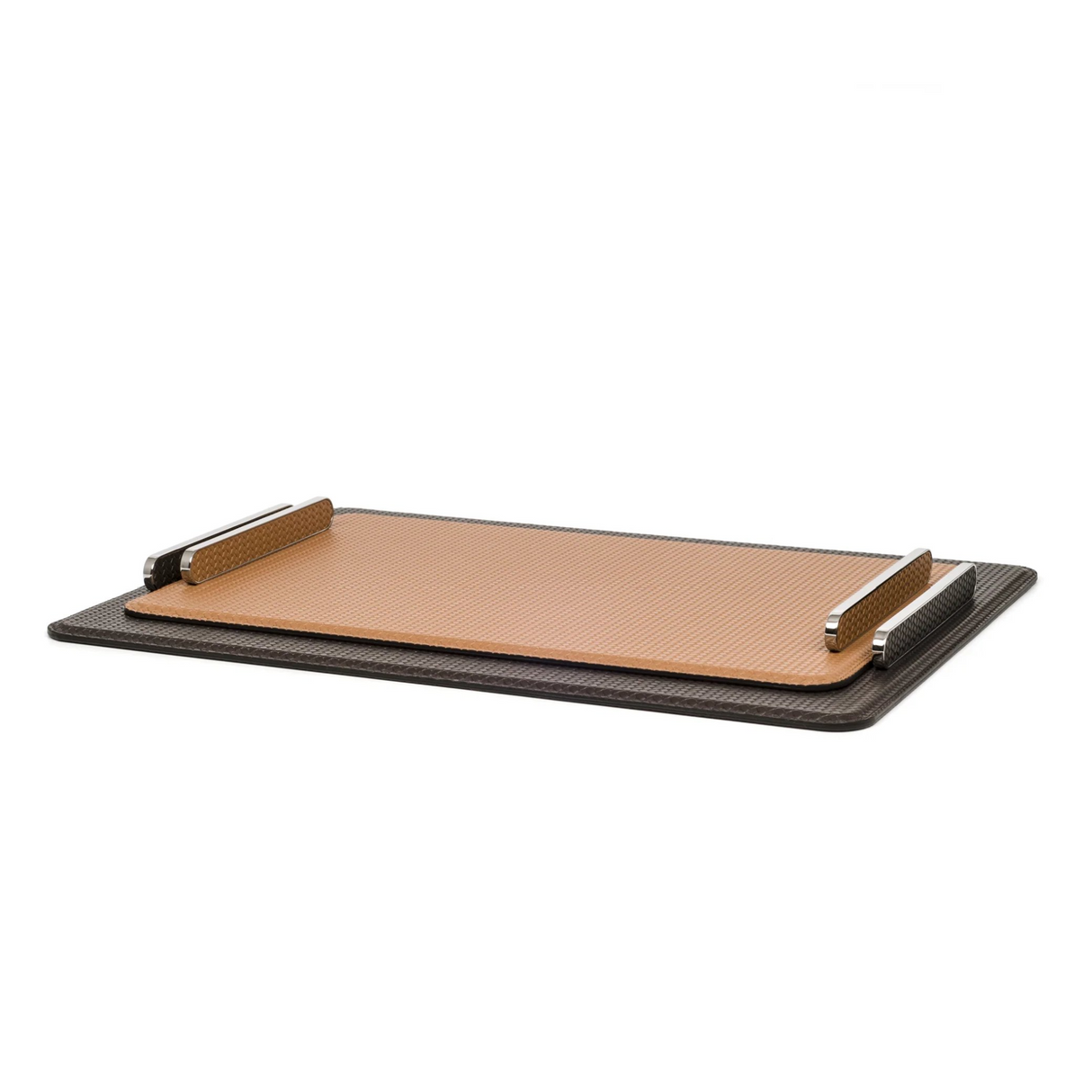 Leather Rectangular Decorative Tray | Pinetti Este | OROA.com