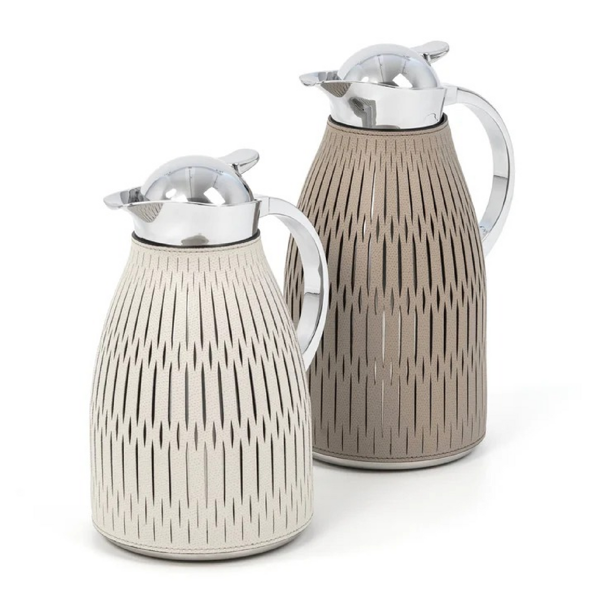 Leather Covered Steel Thermal Carafe | Pinetti Rose | OROA.com