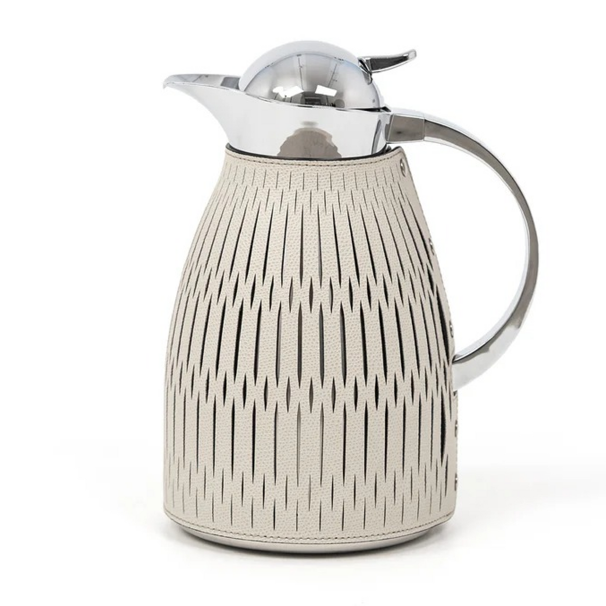 Leather Covered Steel Thermal Carafe | Pinetti Rose | OROA.com