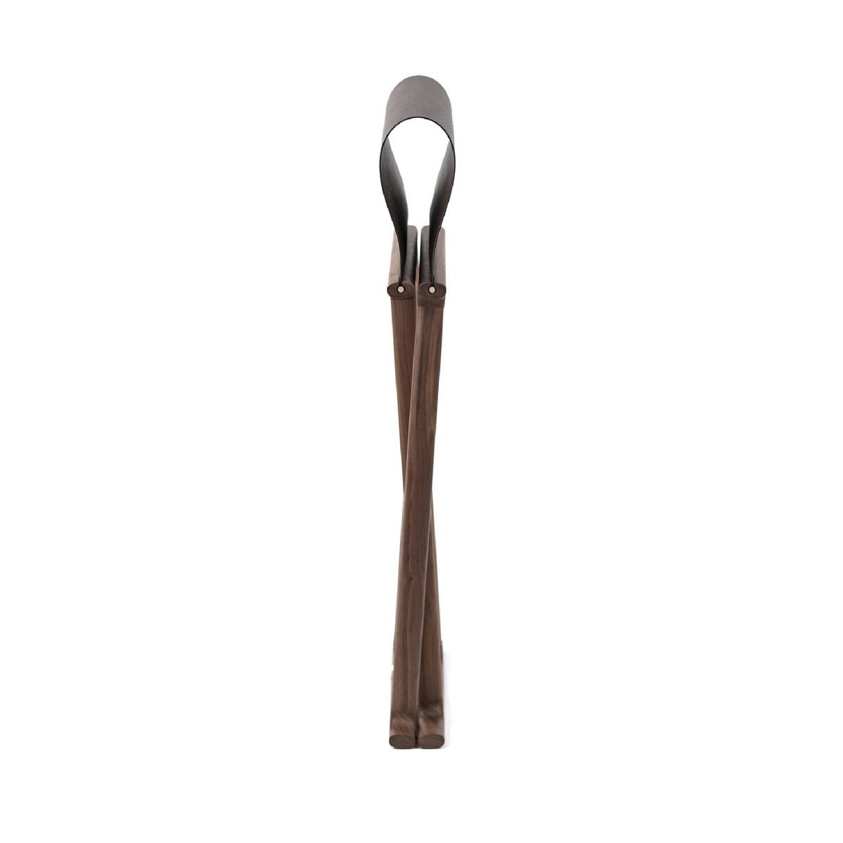 Outdoor Solid Walnut Folding Stool | Pinetti Chelsea | OROA.com