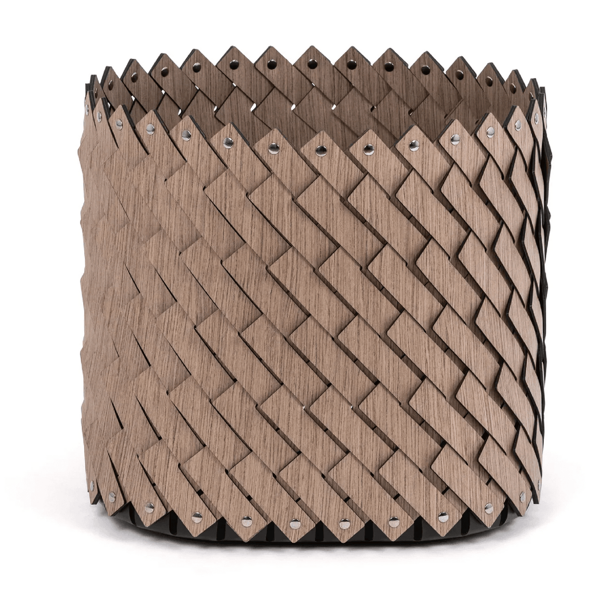 Wood Weave Square Basket | Pinetti Sestriere | Italianfuniture.com