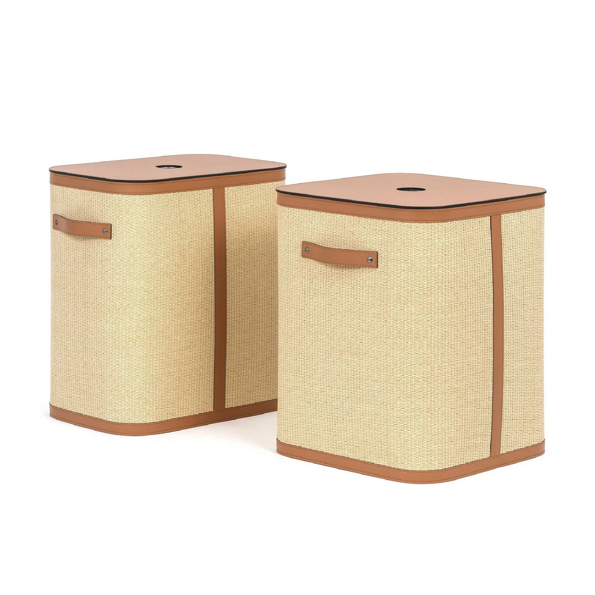 Straw Square Laundry Basket | Pinetti Aurora | Italianfuniture.com