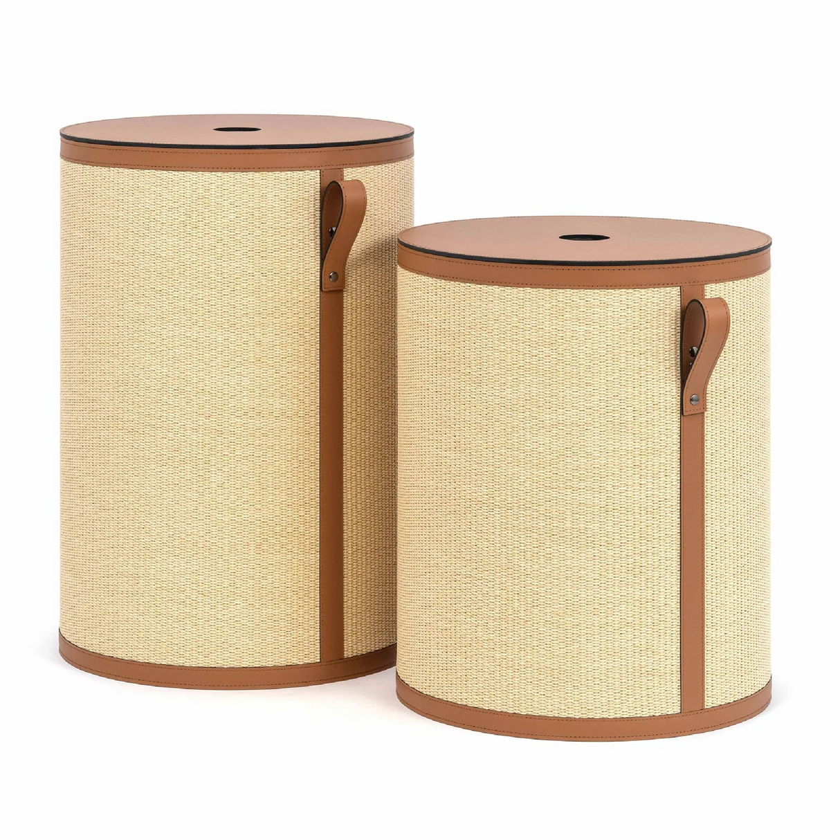 Straw Round Laundry Basket | Pinetti Aurora | OROA.com