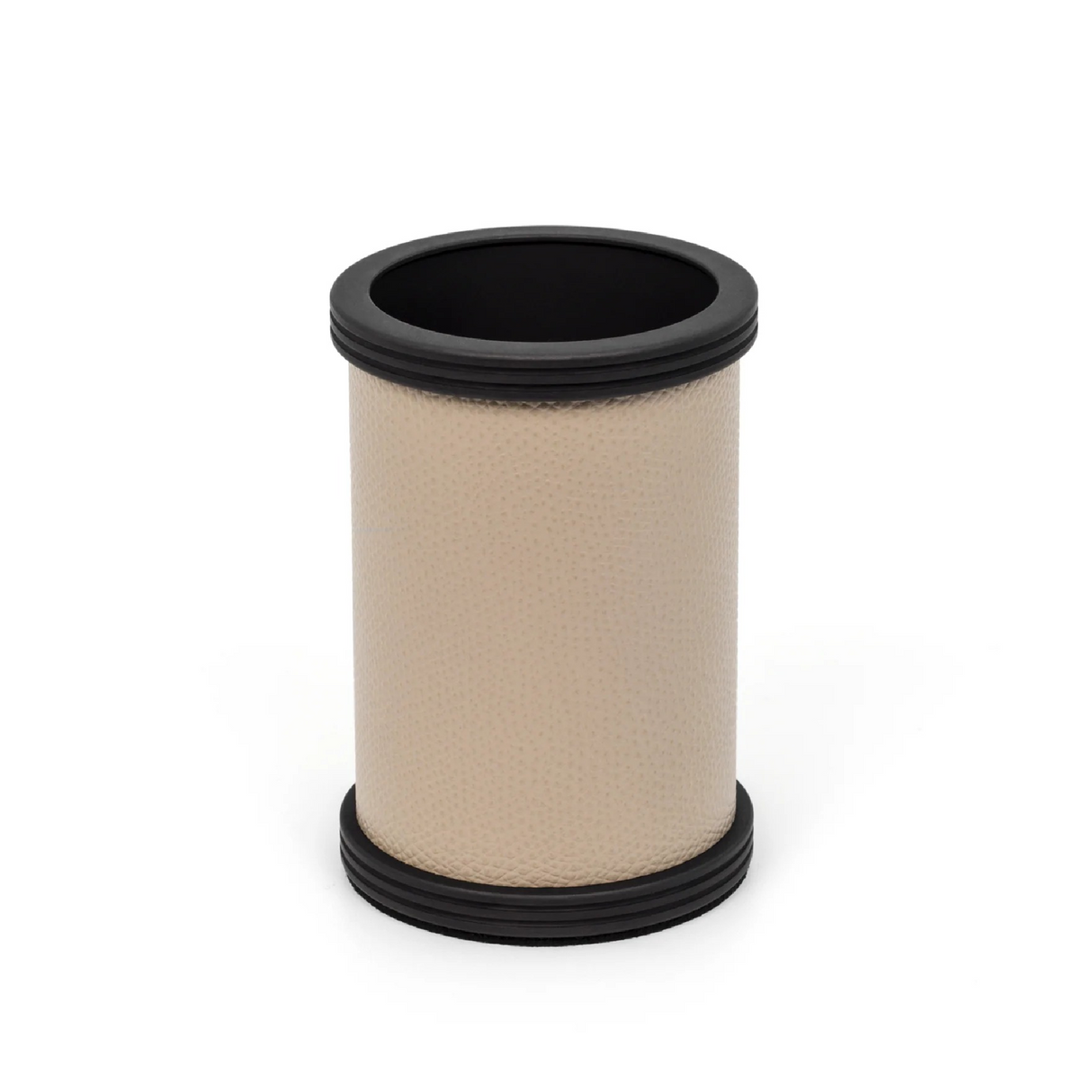 Leather Cylinder Toothbrush Holder | Pinetti Carol | OROA.com