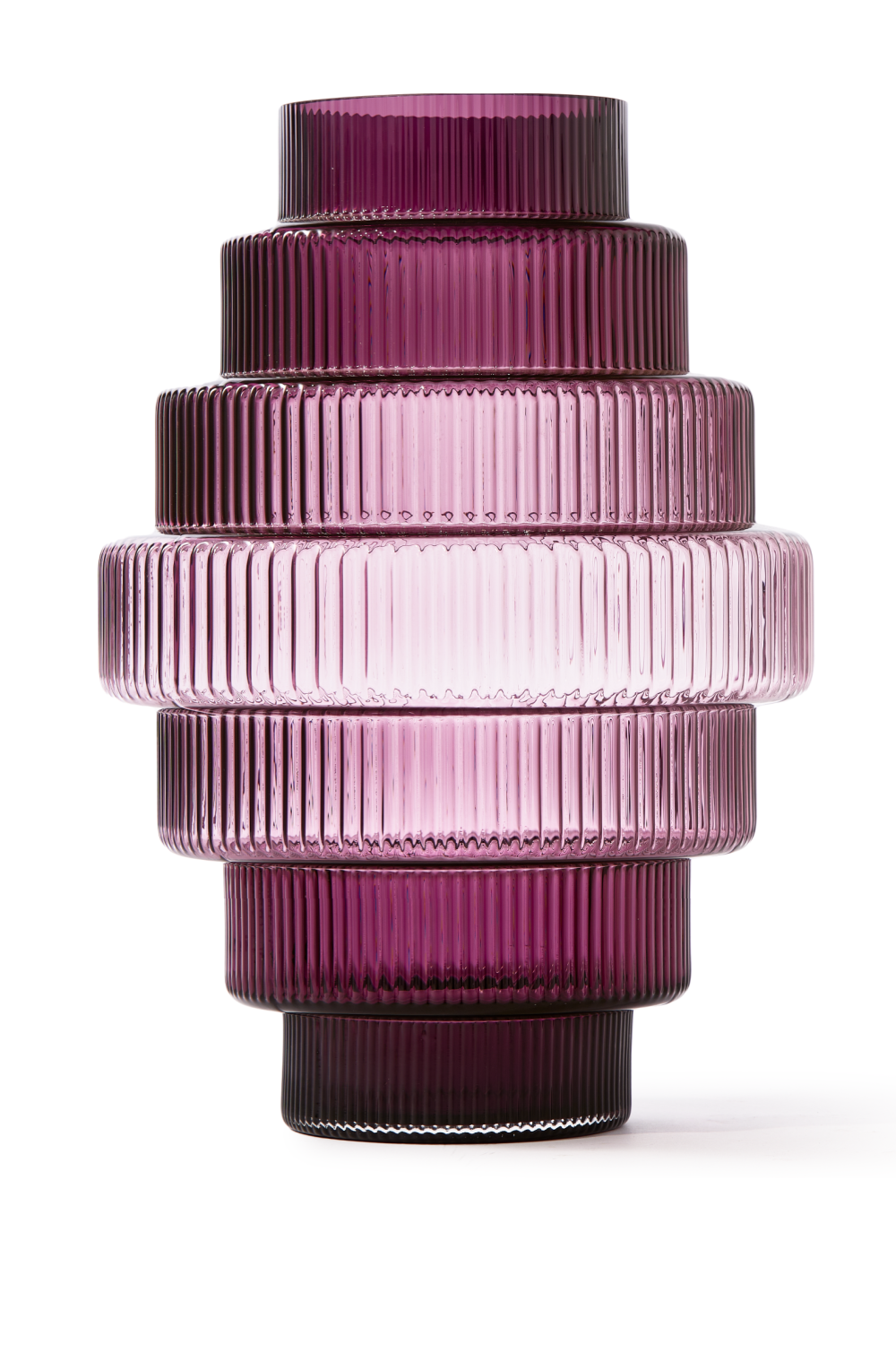 Purple Tiered Glass Vase | Pols Potten Steps | Oroa.com