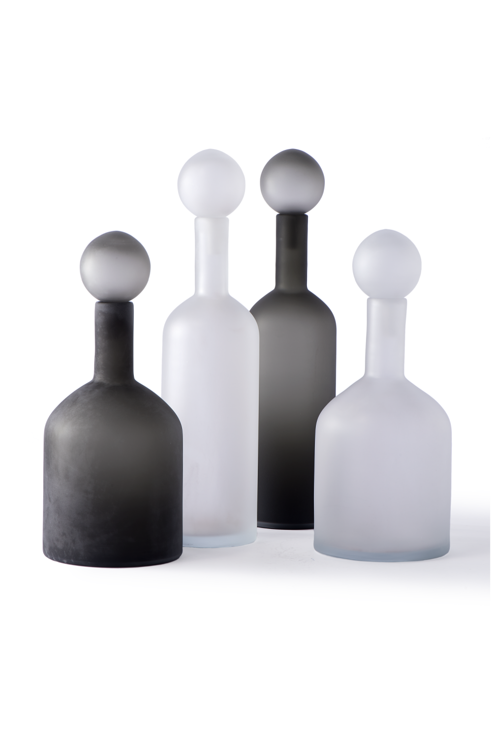 Minimalist Glass Decor (Set of 4) | Pols Potten Bubbles and Bottles | Oroa.com