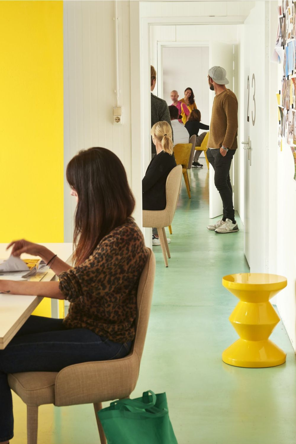 Lacquered Accent Stool | Pols Potten Zig Zag | Oroa.com